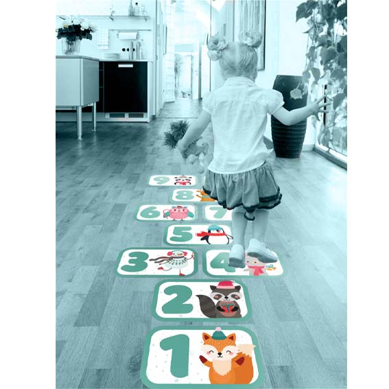 Напольные наклейки