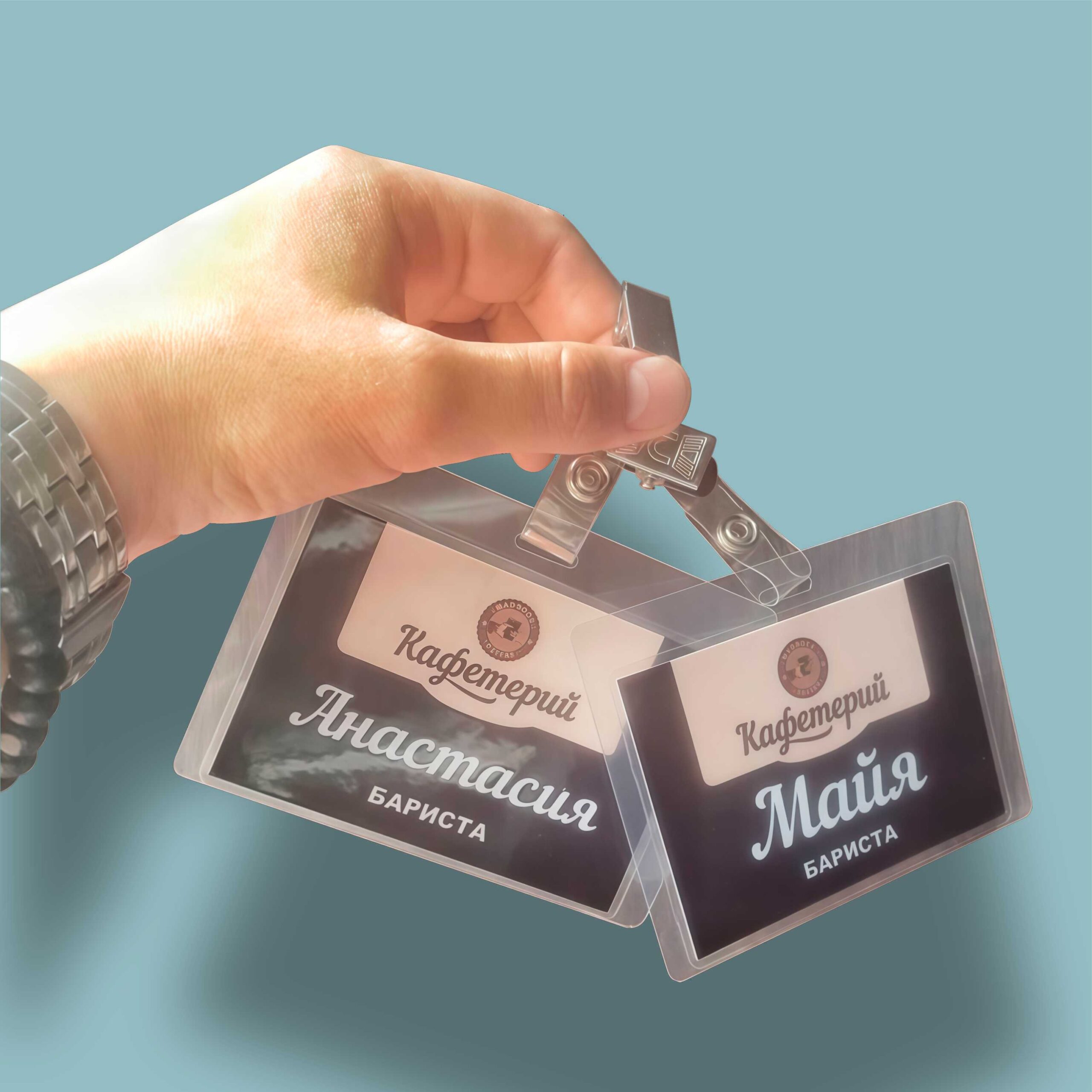 Бейдж на клипсе