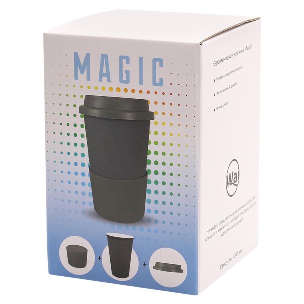Кружка Magic To Go, темно-синий/белый — изображение 2