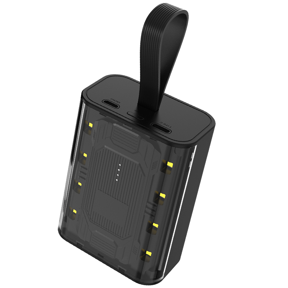 Внешний аккумулятор Courage, 5000 Mah, черный — изображение 2
