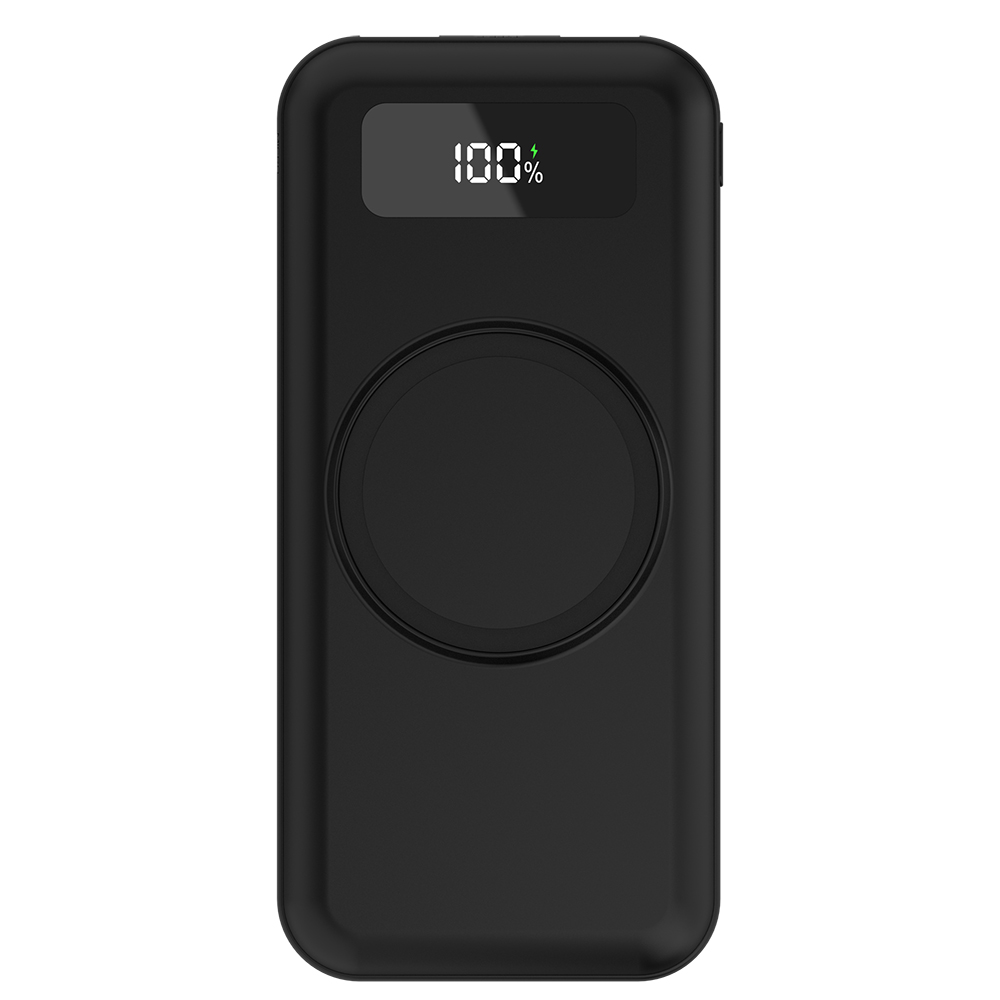 Внешний аккумулятор Authority с беспроводной зарядкой (5W), 10000 mAh, чёрный — изображение 2