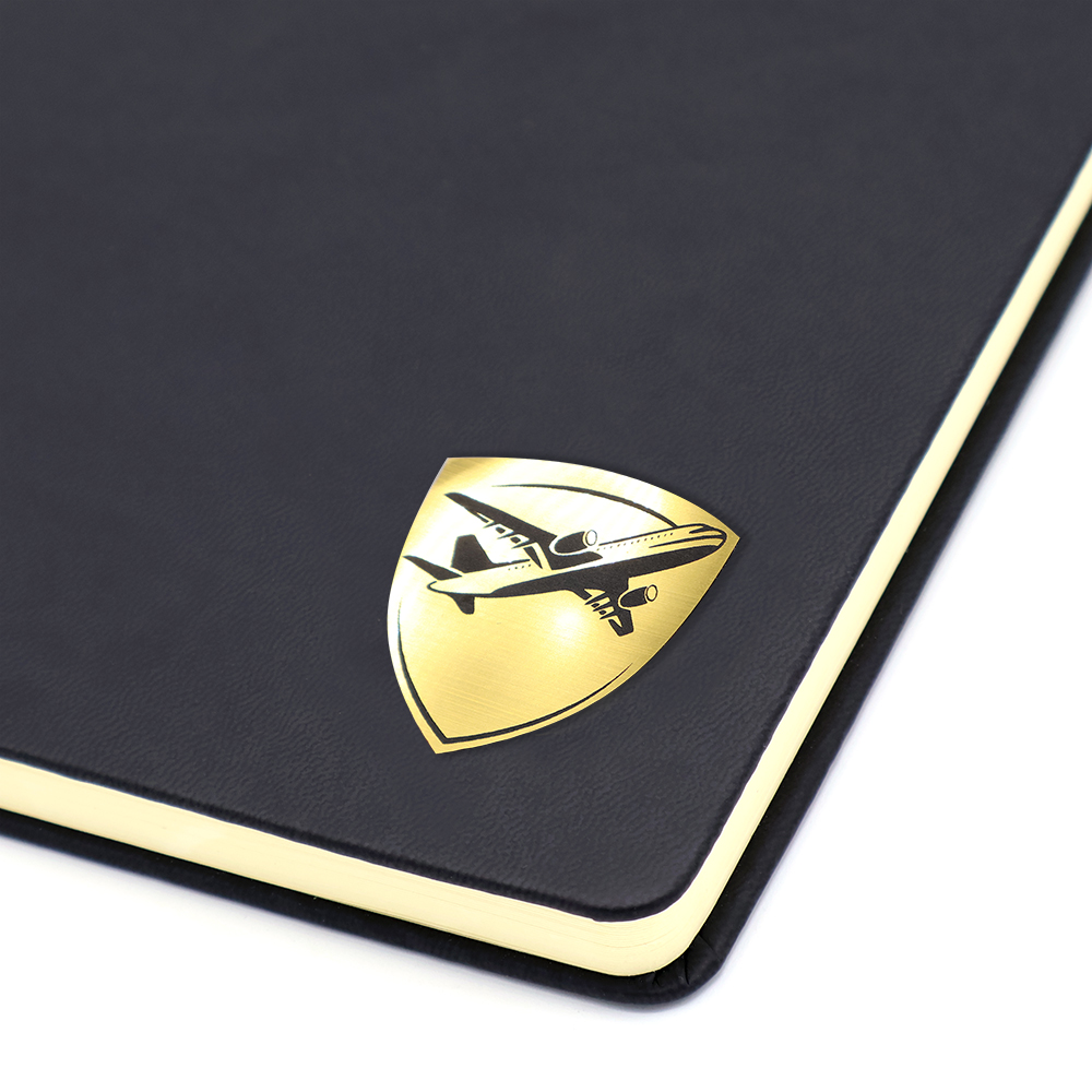 Шильд-наклейка самолет, золото — изображение 2