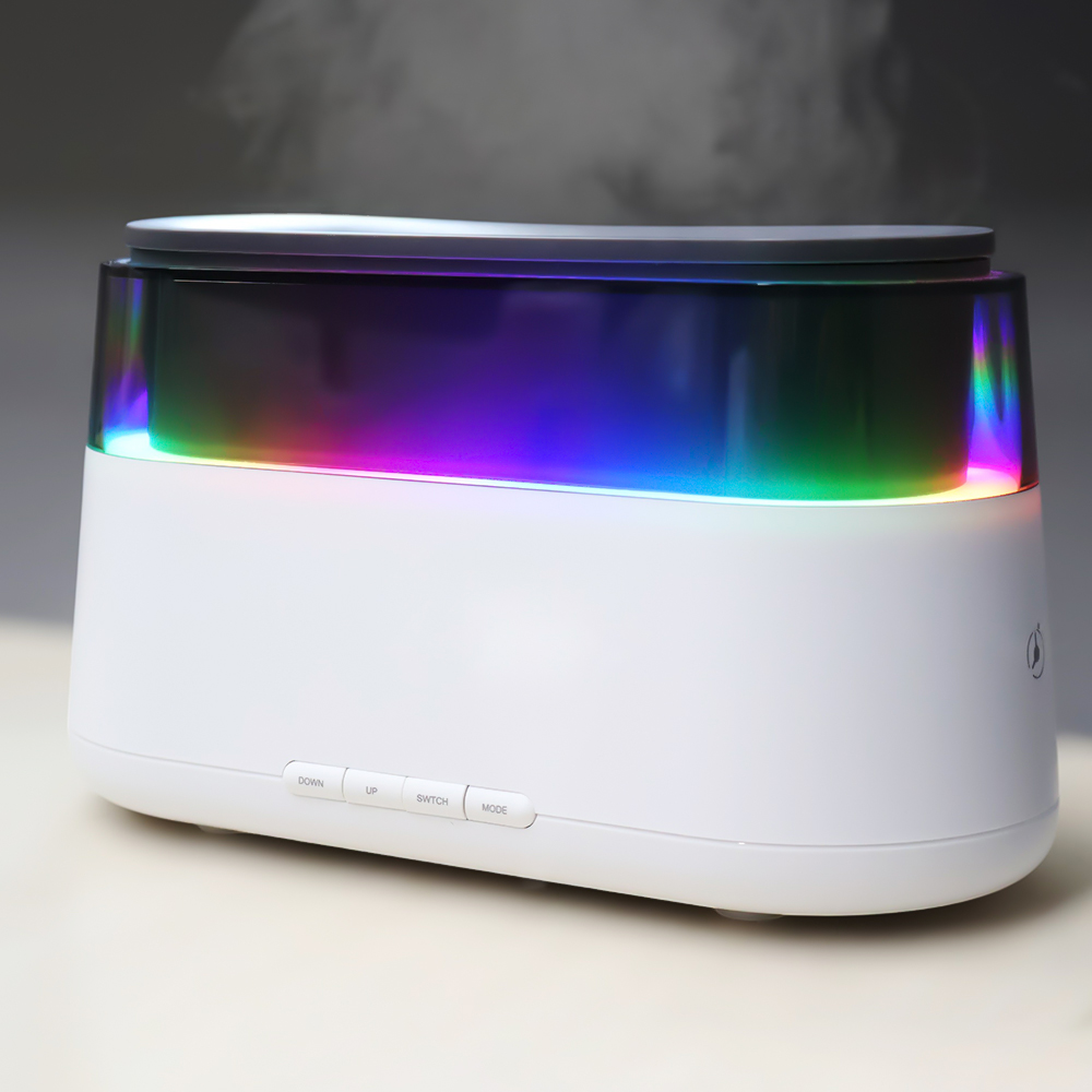 Светодиодный USB увлажнитель-ароматизатор Brava с часами с RGB подсветкой — изображение 5