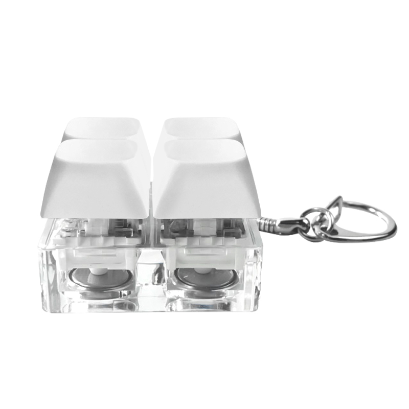 Брелок Press Anti Stress с LED подсветкой (фонарик), белый — изображение 2