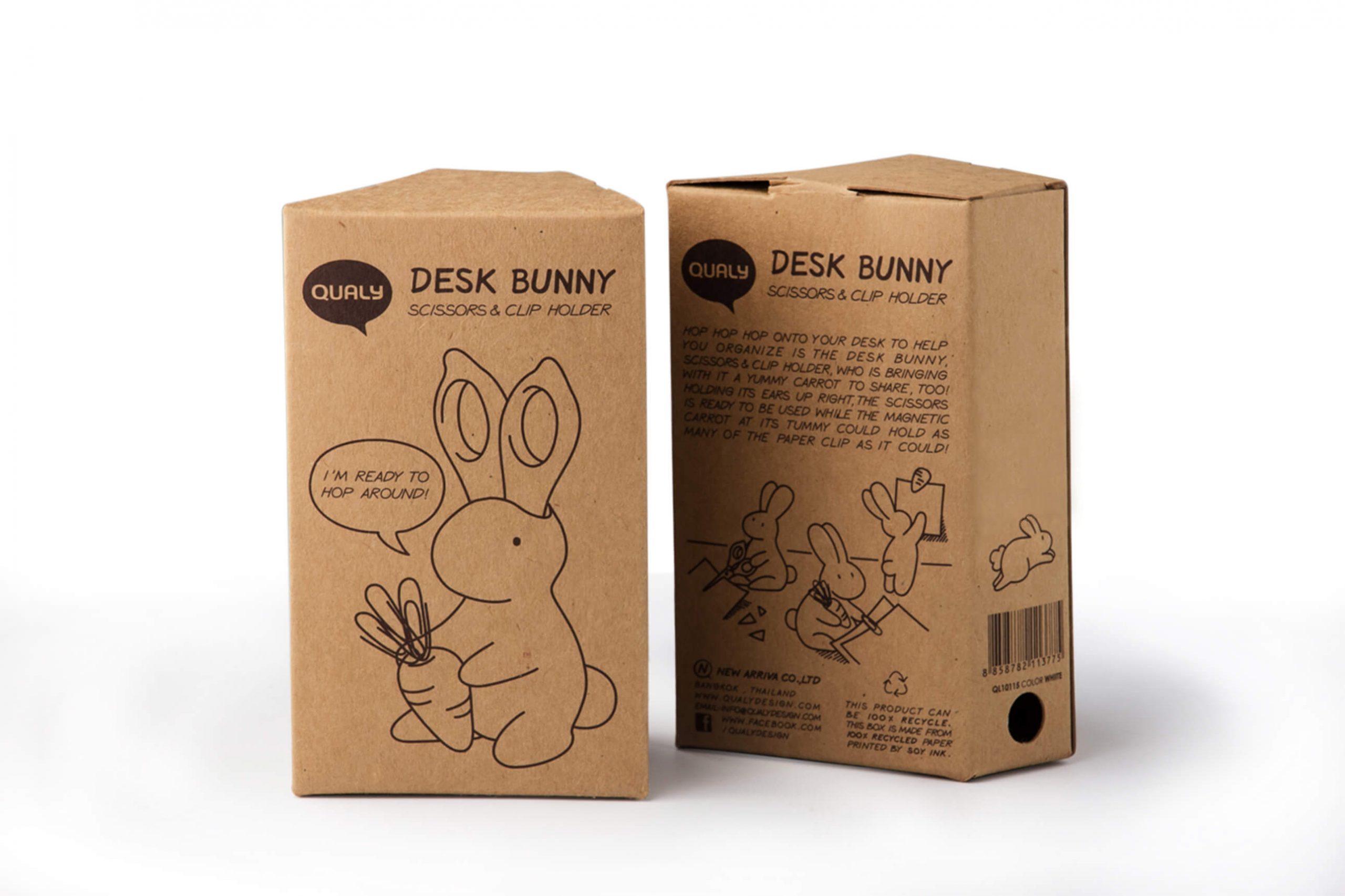 Ножницы и магнит со скрепками Bunny, розовые — изображение 6